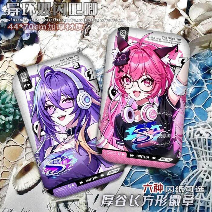 NTE Nanally Fadia Headphones Portrait Rectangular Badge - Nanally and Fadia 2-Piece Set