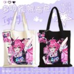 NTE Nanally Fadia Portrait Canvas Tote Bag - Nanally