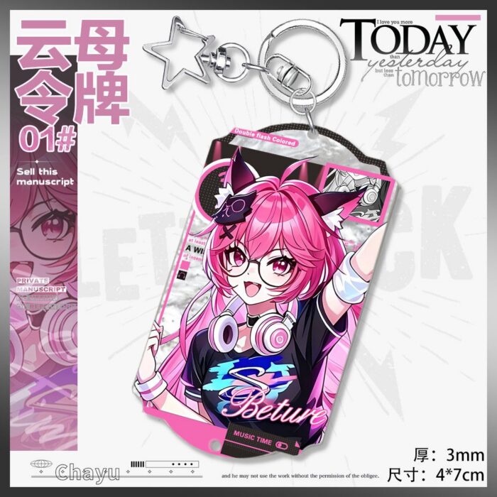 NTE Nanally Fadia Rounded Mica Keychain | nte.global NTE グッズ 이환 굿즈 | Nanally, NTE 나나리, NTE ナナリ