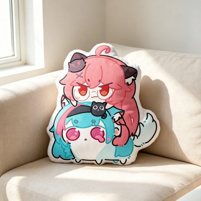 NTE Nanally Mint Character-Shaped Plush Pillow - Nanally Riding Mint - Design 2