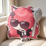 NTE Nanally Mint Character-Shaped Plush Pillow - Nanally with Sunglasses