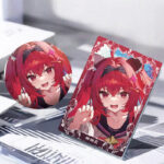NTE Nanally Red Portrait Glitter Acrylic Block and Badge