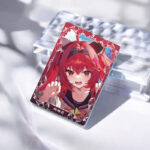 NTE Nanally Red Portrait Glitter Acrylic Block and Badge - Large Block - 10 x 15 cm