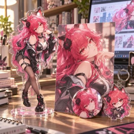 NTE Nanally Rose Portrait Acrylic Standee and Accessories | nte.global NTE グッズ 이환 굿즈 | Nanally, NTE 나나리, NTE ナナリ
